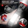 USB Charging Super Bright LED Flashlight with Safety Hammer Side Light Torch Light Portable Lantern Outdoor Adventure Lighting