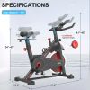 Indoor Cycling Exercise Bike Stationary, Home Gym Workout Fitness Bike with Comfortable Cusion