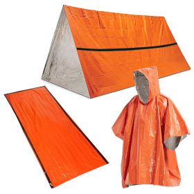 Outdoor Life Bivy Emergency Sleeping Bag Thermal Keep Warm Waterproof Mylar First Aid Emergency Blanke Camping Survival Gear (Color: C)