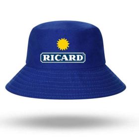 Ricard Bucket Cotton Outdoor Hats (Color: Navy)