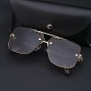 Fashion Square Sunglasses Women Double Bean Glasses Retro Sunglass Men Luxury Designer Eyewear UV400 Sun Glass Gradient Shades