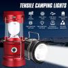 Solar LED Camping Light Portable Camping Lamp USB Rechargeable Flashlight Emergency Tent Lamp Torch Waterproof Lighting Outdoor