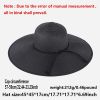 Wide Brim Sunscreen Visor Hat Solid Color Breathable Straw Hat; Women Outdoor Travel Cool Beach Hat; Versatile Elegant Accessories