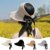 Wide Brim Sun Visor Crochet Picnic Hat Beach UV Protection Scallop Cap For Outdoor; Women's Hat & Caps