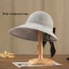 Wide Brim Sun Visor Crochet Picnic Hat Beach UV Protection Scallop Cap For Outdoor; Women's Hat & Caps