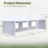 10 x 30 ft Heavy Duty Garden Event Canopy Outdoor Wedding Party Gazebo Tent with Removable Sides