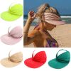 Women Sun Visor Sun Hat Women Anti-ultraviolet Elastic Hollow Top Hat Outdoor Quick-drying Sun Hat Summer Beach Hat 2021 New